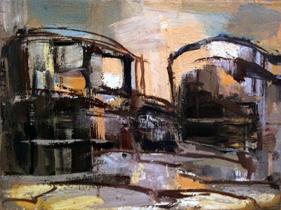 3, reflections of setting sun