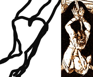 Beckmann Die Nacht, Detail